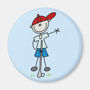 Imán Camisetas y regalos del golfista del muchacho