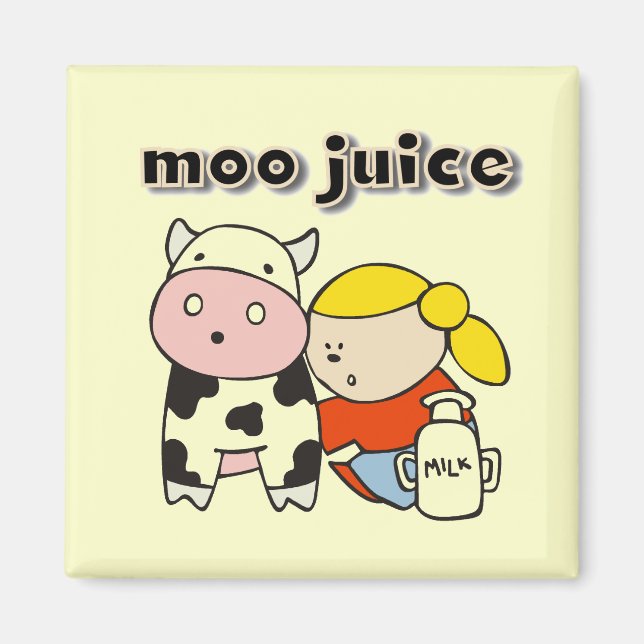 Imán Camisetas y regalos del jugo del MOO (Frente)
