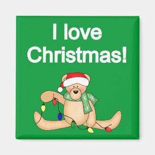 Imán Camisetas y regalos del navidad del amor del oso