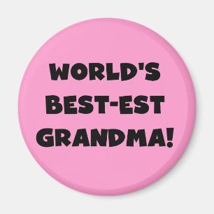 Imán Camisetas y regalos del negro de la abuela del