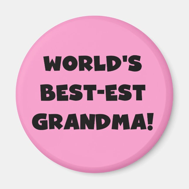 Imán Camisetas y regalos del negro de la abuela del (Frente)