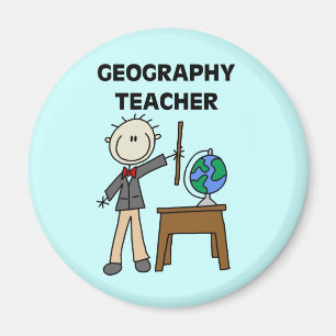 Imán Camisetas y regalos del PROFESOR de la GEOGRAFÍA