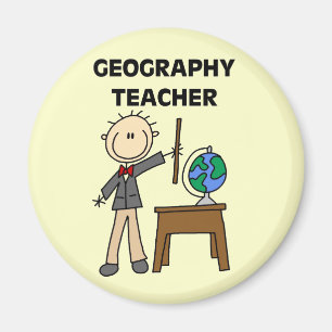 Imán Camisetas y regalos del PROFESOR de la GEOGRAFÍA