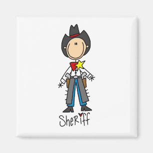 Imán Camisetas y regalos del sheriff vaquero