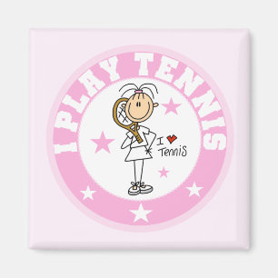 Imán Camisetas y regalos del tenis del juego del chica