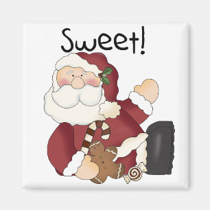 Imán Camisetas y regalos dulces de Santa Holiday