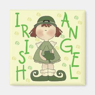 Imán Camisetas y regalos irlandeses del ángel