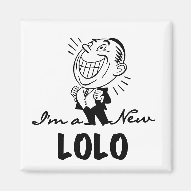 Imán Camisetas y regalos nuevos Lolo sonrientes (Frente)