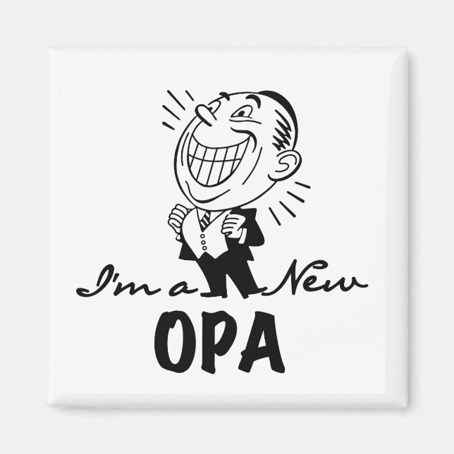 Imán Camisetas y regalos nuevos y sonrientes (Frente)