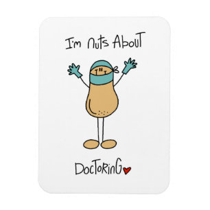 Imán Camisetas y regalos Nuts About Doctoring