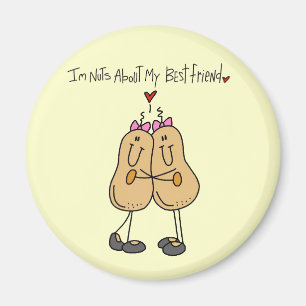 Imán Camisetas y regalos Nuts About My Best Friend