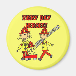 Imán Camisetas y regalos para bomberos héroes de todos