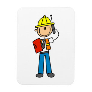 Imán Camisetas y regalos para capataces de construcción