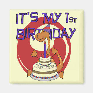 Imán Camisetas y regalos para el primer cumpleaños de D