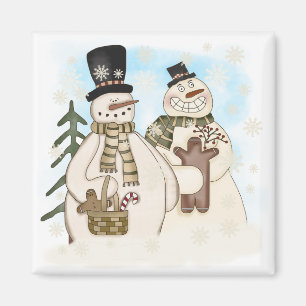 Imán Camisetas y regalos para hombres de nieve