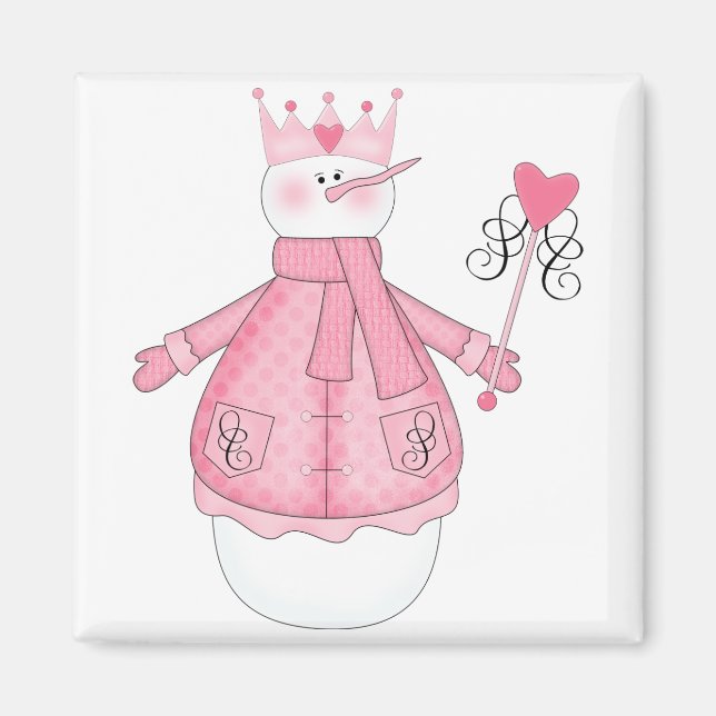 Imán Camisetas y regalos para la fiesta de la princesa  (Frente)