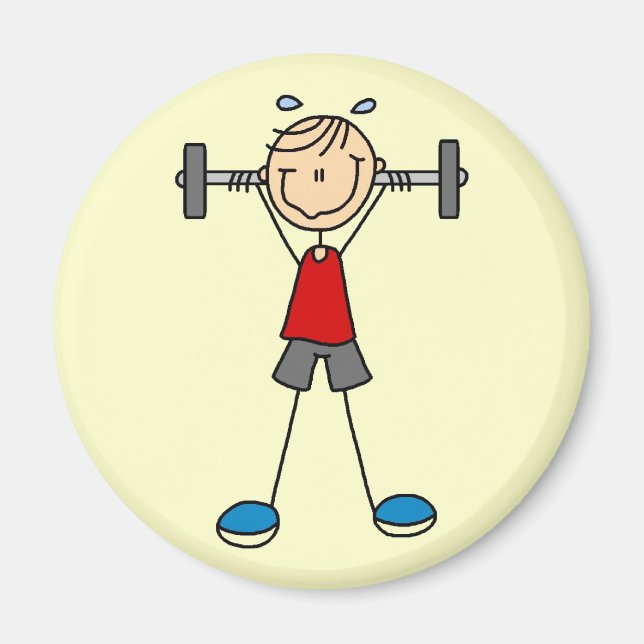 Imán Camisetas y regalos para levantar el peso (Frente)