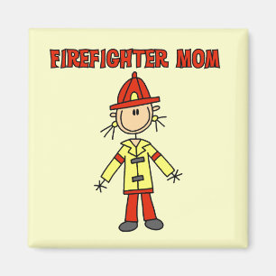 Imán Camisetas y regalos para mamás bomberos