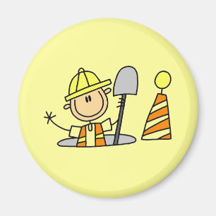 Imán Camisetas y regalos para trabajadores de la constr