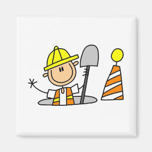 Imán Camisetas y regalos para trabajadores de la constr