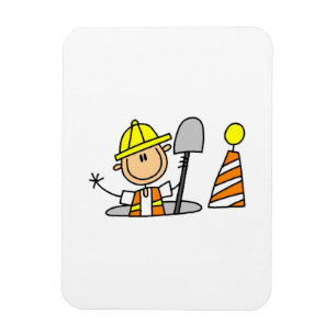 Imán Camisetas y regalos para trabajadores de la constr
