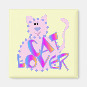 Imán Camisetas y regalos rosados del amante del gato