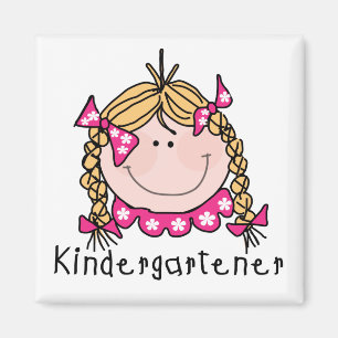 Imán Camisetas y regalos rubios del Kindergartener del