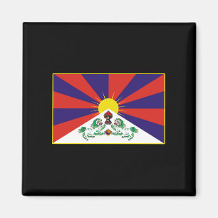 Imán Camisetas y regalos tibetanos de la bandera