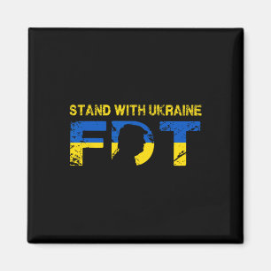 Imán Camisetas Yo Apoyo A Ucrania 2025 Bandera Ucranian