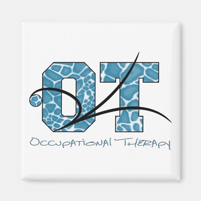 Imán Camo azul con desplazamiento (Frente)