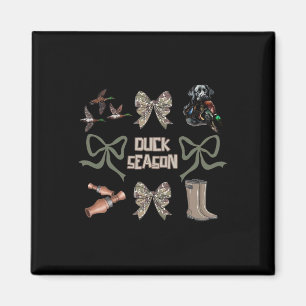 Imán Camo Coquette Bow Duck Season Duck Hunting Women