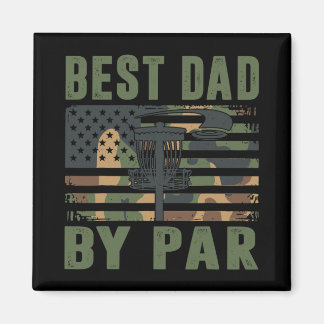 Imán Camo Disc Golf Best Dad By Par American Flag Us Fu