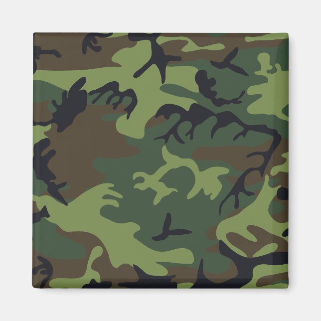 Imán Camo militar de la Selva Verde (Frente)
