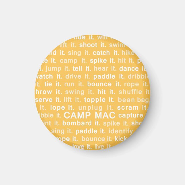 Imán Camp Mac Magnet (Amarillo Hazlo) (Frente)