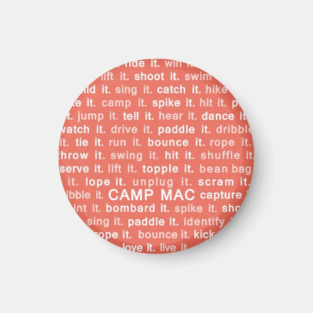 Imán Camp Mac Magnet (Red Do It) (Frente)
