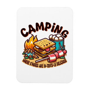 Imán campamento de smores