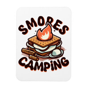 Imán campamento de smores
