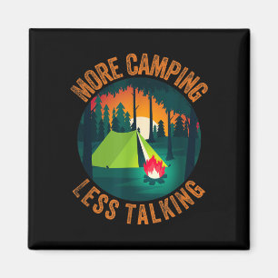 Imán Campamento divertido sarcástico más camping menos