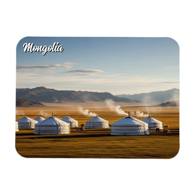 Imán Campamento Ger Mongolia Viaje en Yurt (Horizontal)