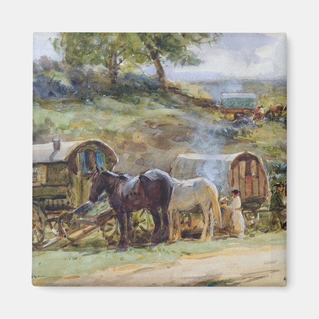 Imán Campamento gitano, Appleby, 1919 (Frente)