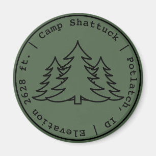Imán Campamento Shattuck - Logo del sello - Magnet