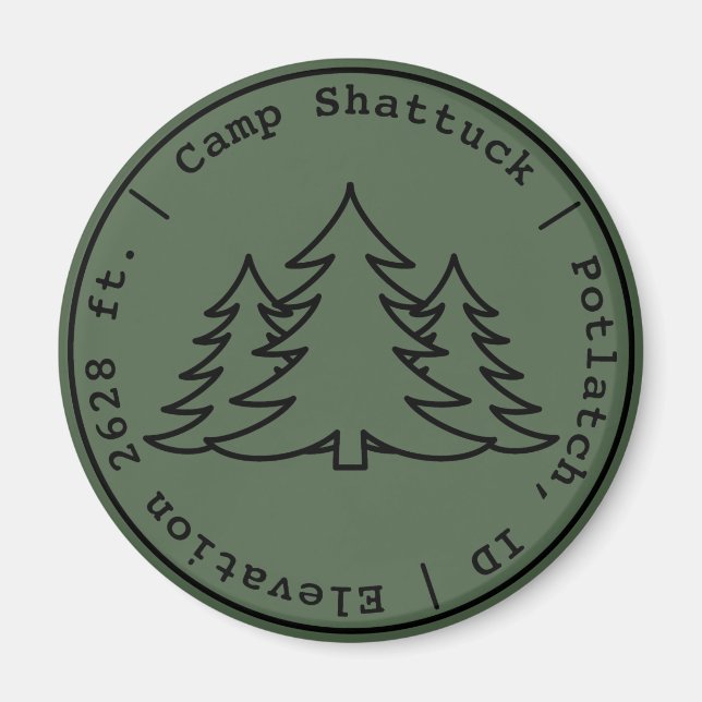 Imán Campamento Shattuck - Logo del sello - Magnet (Frente)