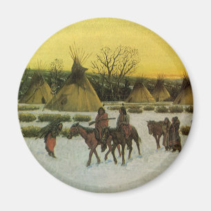 Imán Campamento Sioux en Wounded Knee por John Hauser