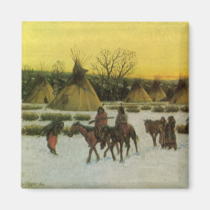 Imán Campamento Sioux en Wounded Knee por John Hauser