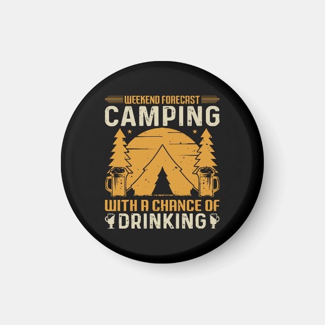Imán Campamento y bebida (Frente)