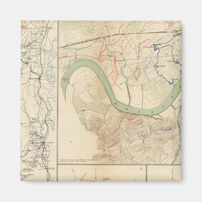 Imán Campaña de Chickamauga, Knoxville (Frente)
