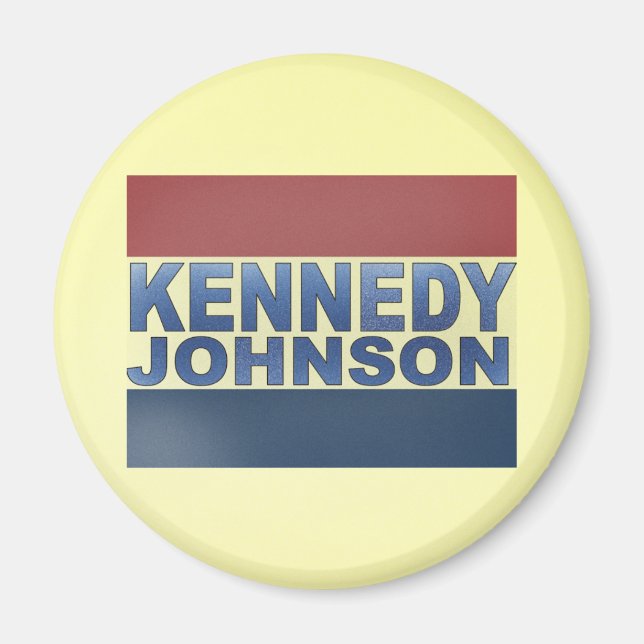 Imán Campaña de Kennedy Johnson (Frente)