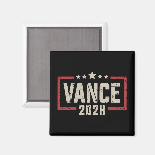 Imán Campaña electoral de Vance 2028 presidente bandera (Anverso/Reverso)