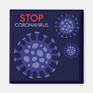 Imán Campaña Stop Corona Virus, pandémica covid-19
