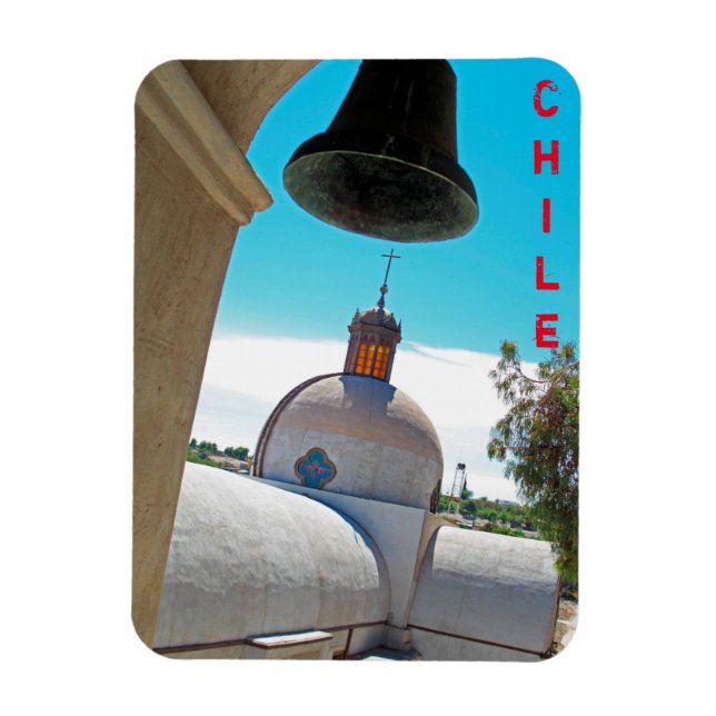 imán campanario de Chile (Vertical)
